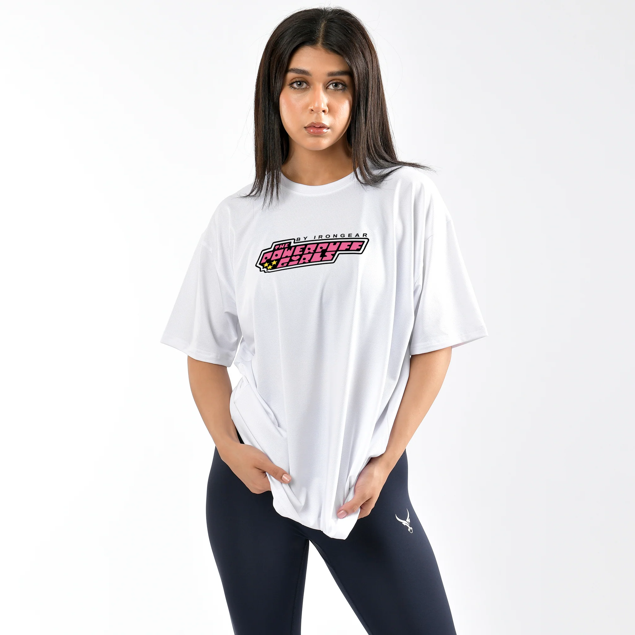 PowerPuff Girls Retro Mesh Oversized Tee