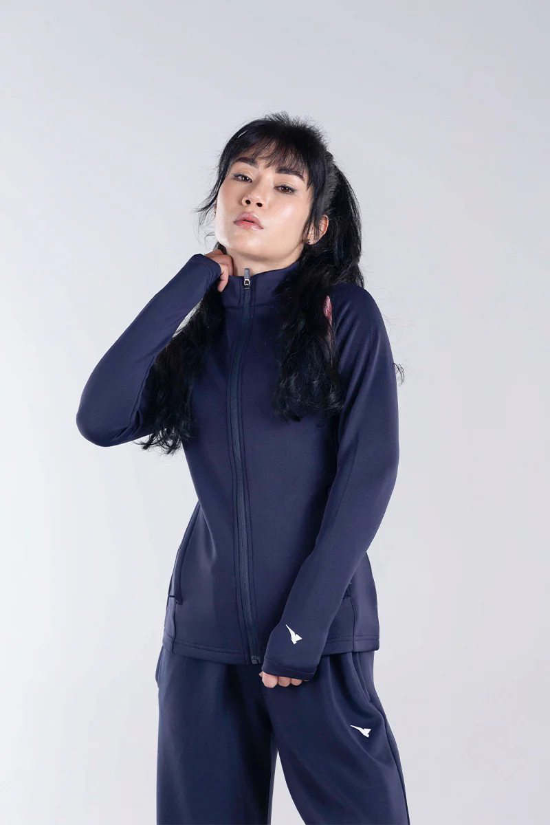 NavySculpt Scuba Track Jacket
